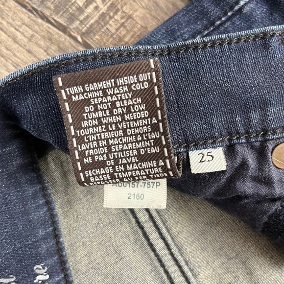 7 For All Mankind High Waist Skinny Jeans Pants Denim ((size 25)) - Picture 8 of 8